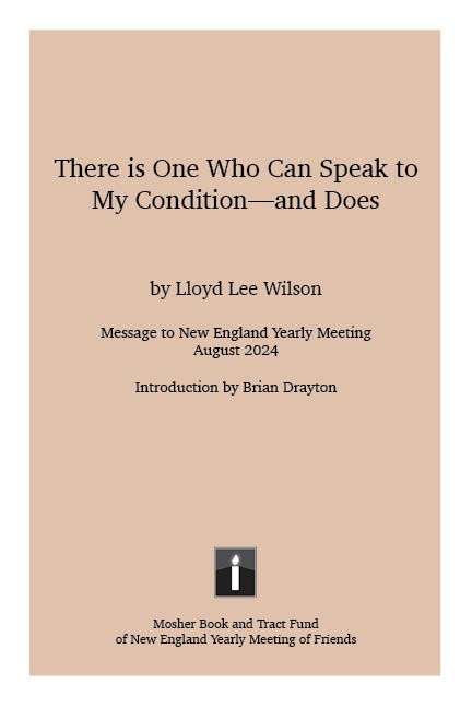 NEYM 2024 - Lloyd Lee Wilson Message as pamphlet