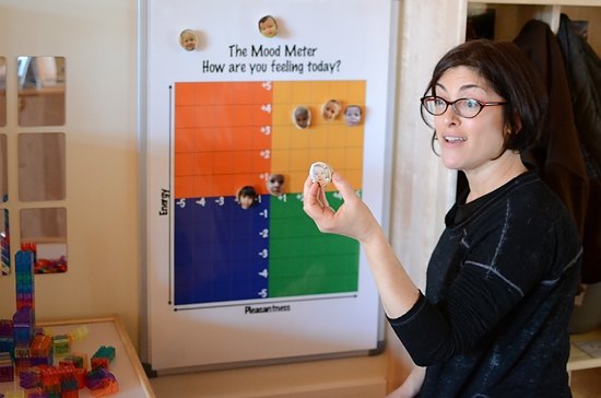 Using the Mood Meter at New Haven(CT) Friends pre-school